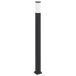 vidaXL Stĺpikové svietidlo 110 cm čierne IP44 – Obrázok 2