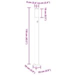 vidaXL Stĺpikové svietidlo so senzorom 110 cm čierne IP44 – Obrázok 11