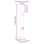 vidaXL Stĺpikové svetlá so senzorom a zásuvkou 3 ks 80 cm čierne IP44 – Obrázok 12