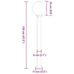 vidaXL Stĺpikové svietidlo 120 cm nehrdzavejúca oceľ IP44 – Obrázok 9