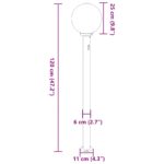 vidaXL Stĺpikové svietidlo so senzorom 120 cm nehrdzavejúca oceľ IP44 – Obrázok 10