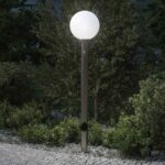 vidaXL Stĺpikové svietidlo so senzorom a zásuvkou 120 cm nehrdzavejúca oceľ IP44