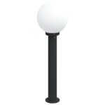 vidaXL Stĺpikové svietidlo 80 cm čierne IP44 – Obrázok 4