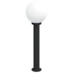 vidaXL Stĺpikové svetlá 3 ks 80 cm čierne IP44 – Obrázok 4