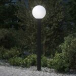 vidaXL Stĺpikové svietidlo 120 cm čierne IP44