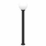vidaXL Stĺpikové svietidlo 120 cm čierne IP44 – Obrázok 2