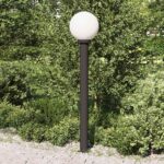vidaXL Stĺpikové svietidlo 120 cm čierne IP44 – Obrázok 3