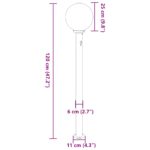 vidaXL Stĺpikové svietidlo so senzorom 120 cm čierne IP44 – Obrázok 10