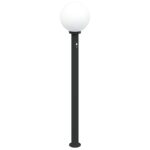 vidaXL Stĺpikové svietidlo so senzorom 120 cm čierne IP44 – Obrázok 2