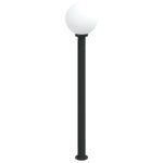 vidaXL Stĺpikové svietidlo so senzorom 120 cm čierne IP44 – Obrázok 4