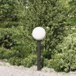 vidaXL Stĺpikové svietidlo so zásuvkou 80 cm čierne IP44 – Obrázok 3