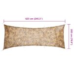 vidaXL Maskovacia sieť s úložným vreckom 623x203 cm piesková – Obrázok 7