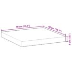 vidaXL Stolová doska štvorcová 40x40x4 cm masívne drevo akácia – Obrázok 9