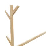 vidaXL Vešiak na oblečenie s háčikmi a kolieskami 100x35x157 cm bambusový – Obrázok 7