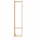 vidaXL Vešiak na kabáty s háčikmi a policami 38,5x30x156 cm bambus – Obrázok 3