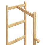 vidaXL Vešiak na kabáty s háčikmi a policami 38,5x30x156 cm bambus – Obrázok 6