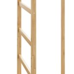 vidaXL Vešiak na kabáty s háčikmi a policami 38,5x30x156 cm bambus – Obrázok 7