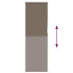 vidaXL Zatemňovacia roleta, kávová, 40x130 cm, šírka látky 35,7 cm, polyester – Obrázok 5