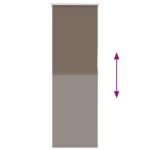 vidaXL Zatemňovacia roleta kávová 60x175 cm šírka látky 55,7 cm polyester – Obrázok 5
