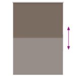 vidaXL Zatemňovacia roleta, kávová, 105x175 cm, šírka látky 100,7 cm, polyester – Obrázok 5