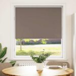 vidaXL Zatemňovacia roleta kávová 115x175 cm šírka látky 110,7 cm polyester