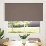 vidaXL Zatemňovacia roleta, kávová, 165x175 cm, šírka látky 161,6 cm, polyester