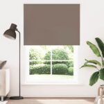 vidaXL Zatemňovacia roleta, kávová, 150x230 cm, šírka látky 146,6 cm, polyester