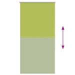 vidaXL Zatemňovacia roleta, listy, zelená, 85x130 cm, šírka látky 80,7 cm, polyester – Obrázok 9