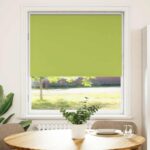 vidaXL Zatemňovacia roleta, listy zelené, 115x130 cm, šírka látky 110,7 cm, polyester – Obrázok 2