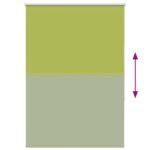 vidaXL Zatemňovacia roleta, listy zelené, 115x130 cm, šírka látky 110,7 cm, polyester – Obrázok 9