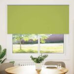 vidaXL Zatemňovacia roleta, listy, zelená 145x175 cm, šírka látky 141,6 cm, polyester – Obrázok 2