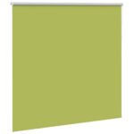 vidaXL Zatemňovacia roleta, listy, zelená 145x175 cm, šírka látky 141,6 cm, polyester – Obrázok 3