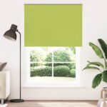 vidaXL Zatemňovacia roleta, listy zelené, 150x210 cm, šírka látky 146,6 cm, polyester – Obrázok 2
