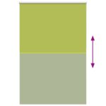 vidaXL Zatemňovacia roleta, listy zelené, 150x210 cm, šírka látky 146,6 cm, polyester – Obrázok 9