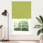 vidaXL Zatemňovacia roleta, listy zelené, 140x230 cm, šírka látky 136,6 cm, polyester – Obrázok 2