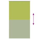vidaXL Zatemňovacia roleta, listy zelené, 140x230 cm, šírka látky 136,6 cm, polyester – Obrázok 9