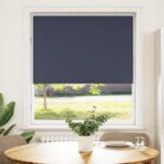vidaXL Zatemňovacia roleta námornícka modrá 105x175 cm šírka látky 100,7 cm polyester – Obrázok 2