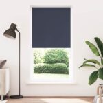 vidaXL Zatemňovacia roleta námornícka modrá 105x230 cm šírka látky 100,7 cm polyester – Obrázok 2