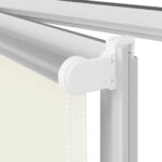 vidaXL Zatemňovacia roleta, sivobiela 150x175 cm, šírka látky 146,6 cm, polyester – Obrázok 12
