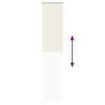 vidaXL Zatemňovacia roleta, sivobiela 50x210 cm, šírka látky 45,7 cm, polyester – Obrázok 9