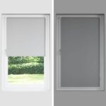 vidaXL Zatemňovacia roleta, sivobiela, 55x210 cm, šírka látky 50,7 cm, polyester – Obrázok 8