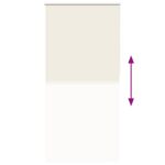 vidaXL Zatemňovacia roleta, sivobiela 110x230 cm, šírka látky 105,7 cm, polyester – Obrázok 5