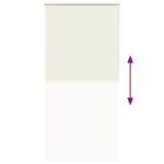 vidaXL Zatemňovacia roleta, sivobiela 115x230 cm, šírka látky 110,7 cm, polyester – Obrázok 5