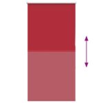 vidaXL Zatemňovacia roleta červená 65x150 cm, šírka látky 60,7 cm, polyester – Obrázok 5
