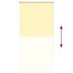 vidaXL Zatemňovacia roleta žltá 85x130 cm šírka látky 80,7 cm polyester – Obrázok 9