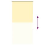 vidaXL Zatemňovacia roleta žltá 75x150 cm šírka látky 70,7 cm polyester – Obrázok 9