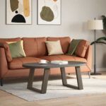 vidaXL Nohy konferenčného stolíka v tvare U, 2 ks, prírodná oceľ, 70 x (42-43) cm, oceľ – Obrázok 3