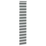 vidaXL Zebrová roleta tmavosivá 40x230 cm šírka látky 35,9 cm polyester – Obrázok 4