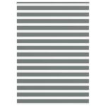 vidaXL Zebrová roleta tmavosivá 155x230 cm šírka látky 150,9 cm polyester