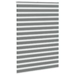 vidaXL Zebrová roleta tmavosivá 155x230 cm šírka látky 150,9 cm polyester – Obrázok 3